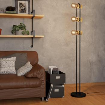 Piantana Vintage Chieveley Lampada Acciaio Nero 3 Luci E27 (E27)
