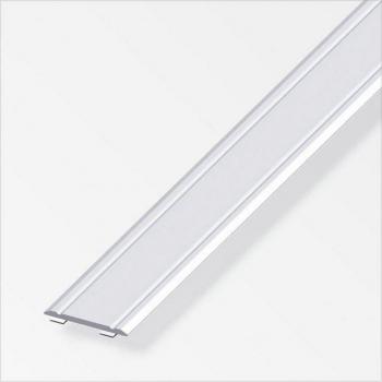 Profilo Raccordo Autoadesivo 30×2 mm Alluminio Argento 1 m