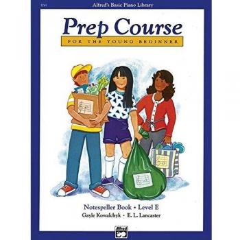 Alfred's Basic Piano Prep Course Notespeller E