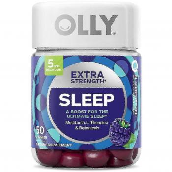 Suplemento de melatonina Olly extra fuerte, 50 unidades