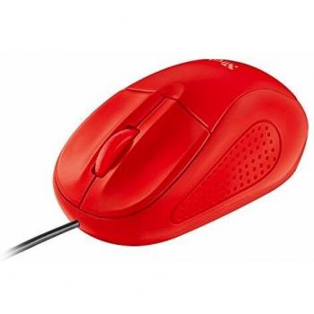 Trust Primo Mouse Compacto Red – Sensor Óptico 1000 PPM