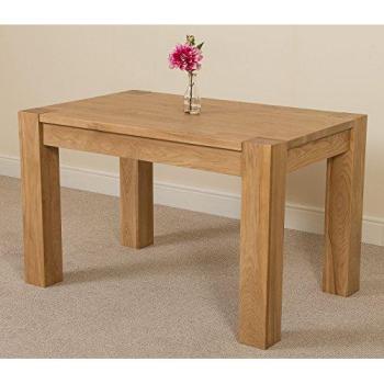 Chunky Light Oak Dining Table 125cm – Kuba Collection