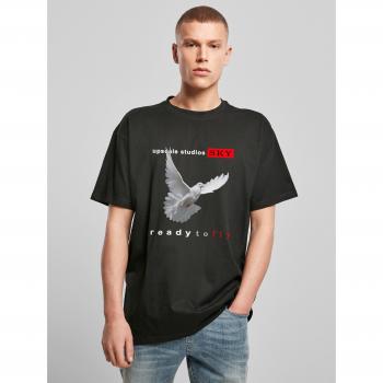 Mister Tee Black Oversize 3XL ready to fly a manica corta