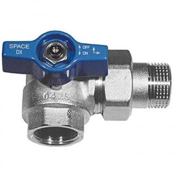 Valve à boisseau sphérique carrée avec poignée bleue