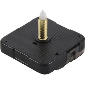 Long Spindle Clock Mechanism, 3/5 Inch Maximum Dial Thickness, 1-1/10 Inch Shaft Length