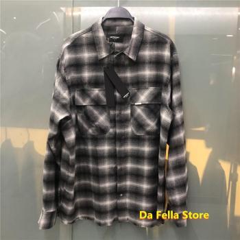 20FW Flanell Hemd mit Karomuster Braun Unisex