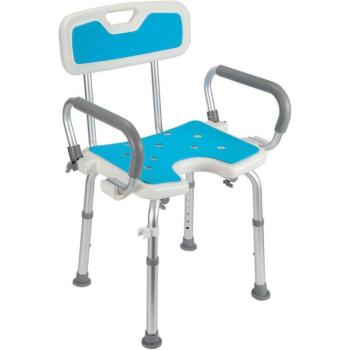Siège d’appoint Randaco pour la douche – réglage hauteur, charge maximale 136 kg