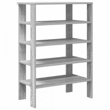 Rack de Sapatos VidaXL 61x32x87,5 cm Cinza Sonoma