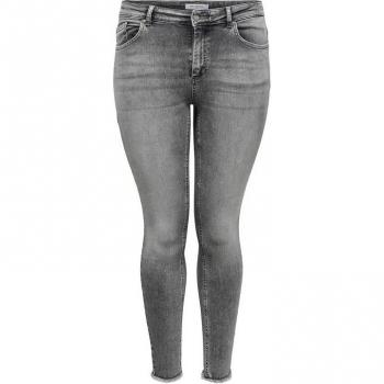 Only Carmakoma Jeans Donna Grigio Denim 46W x 34L