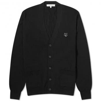 Maison Kitsuné Men's Fox Head Cardigan | Black | Size S