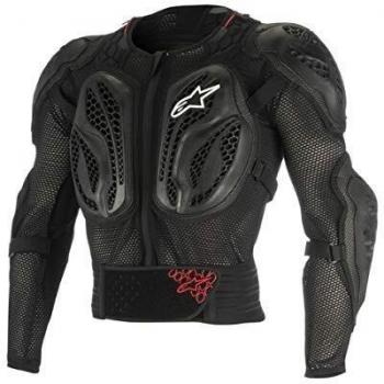Alpinestars Herren Bionic Action Motorradschutzjacke, Schwarz/Rot, M-L EU