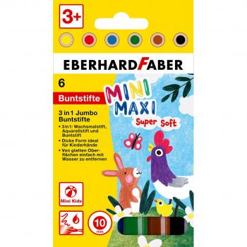 Eberhard Faber Buntstift Farbstiftetui Jumbo Mini Kids 3in1