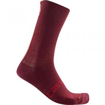 Meias Castelli Racing Vermelho Bordô, Tamanho S/M