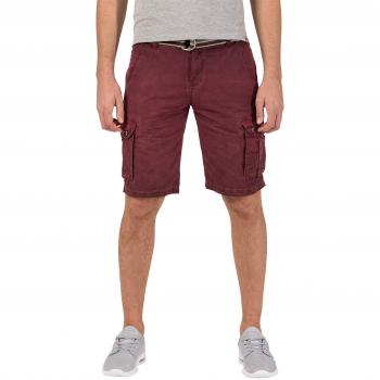 Maguiretz Cargo Shorts de Timezone, Pantalones Cortos, Rojo, Talla 36