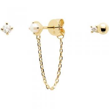 Set de Aretes PDPaola Charlie Plata 925MM Dorado