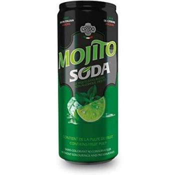 Zitronen-Soda mit Mojito-Note, Fonti di Crodo – 330 ml