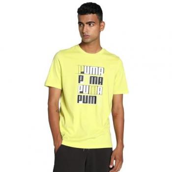 Puma T-Shirt Uomo Giallo Luminoso