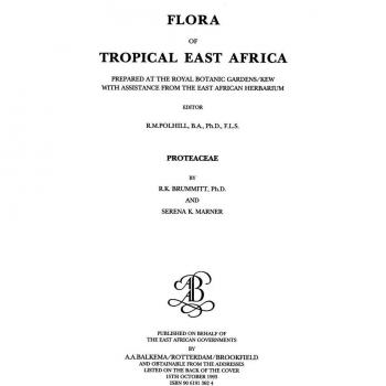 Vitalsource Technologies, Inc. Flora Of Tropical East Africa