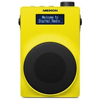 MEDION E66880 DAB+ Radio mit Akku – Gelb, 30 W Leistung, USB-Ladeoption