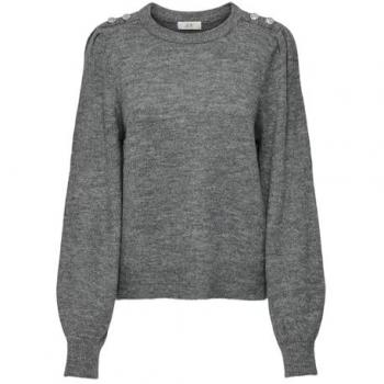 JDY Elanora Pullover Grau M Damen Regular Fit