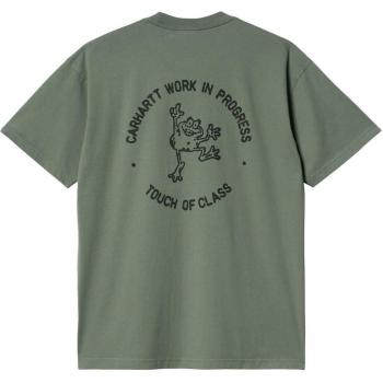 Camiseta Carhartt WIP Stamp T-Shirt Duck Green 100% algodón corte regular fit