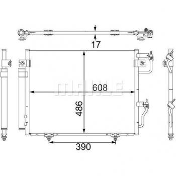 Air Conditioning Condenser AC 475 001S