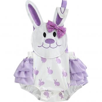 Easter Bunny Pattern Toddler Jumpsuit