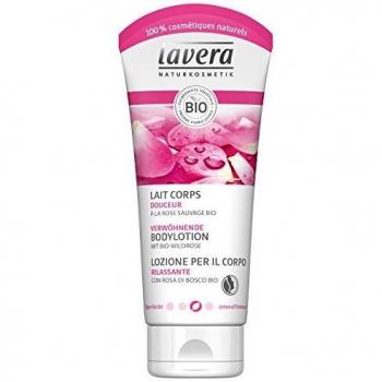 Lavera Lait pour le Visage DOUCEUR Rose Sauvage bio • Vegan • Cosmétiques naturels • Ingrédients végétaux bio • 1