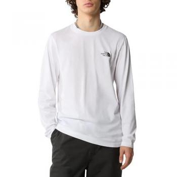 The North Face Langarmshirt Simple Dome Weiß Herren Größe L