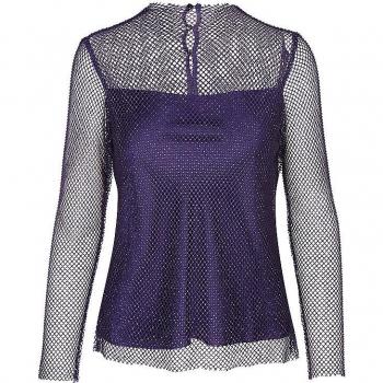 Marc Cain Bluse mit Strasssteinbesatz | 38