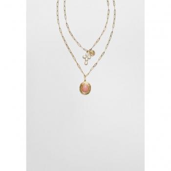 Collana Rosa Crocifissa Stradivarius Set 2