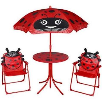 VidaXL 3-teiliges Kinder Bistro Set mit Sonnenschirm