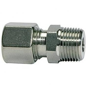 Riegler Gerade Einschraubverschraubung, R 3/8, Rohr-Ø12mm, Edelstahl 1.4571, 315 Bar