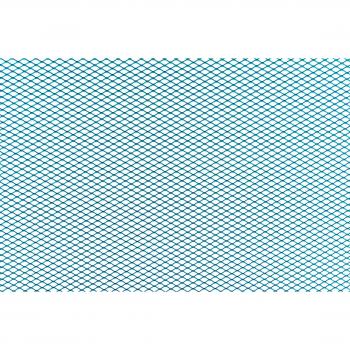 Grille décor bleu anodisé RACING STR8 petit maillon (30x30cm)