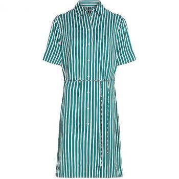 Tommy Hilfiger Damen Hemdkleid Grün Größe 44 Regular Fit