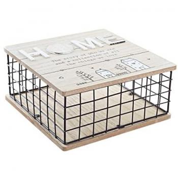 Coffre en MDF et métal noir