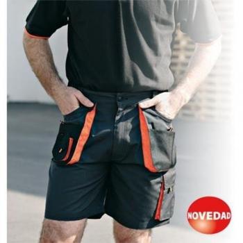 Bermuda in Cotone e Poliestere della Gamma Top Grigio/Arancio XXXL