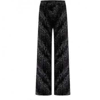 Cambio Ava Flared Fit Hose Schwarz Damen 38/L32