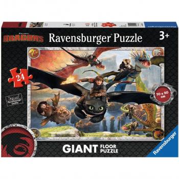 Dragoni Incredibili: Puzzle da Mosaico 24 Pezzi
