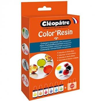 Cléopâtre COLOR'RESIN Komplett-Set mit 6 leuchtenden Tönen
