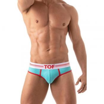 Slip TOF Paris Coton Bleu Turquoise XS