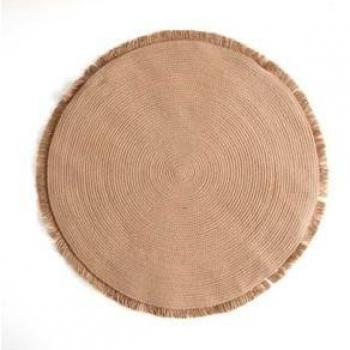Jute Teppich Moa mit Fransen von Vinthera 100 cm