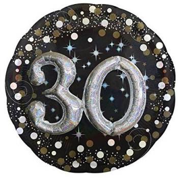 Palloncino numero 30 lucido 81 cm