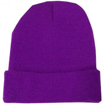 Short Rib Knit Beanie Hat