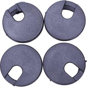 Round Black Desk Grommet Cover