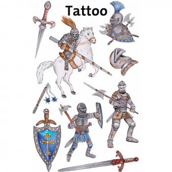 AVERY Zweckform 56739 Kinder Tattoos Ritter 9 Stück