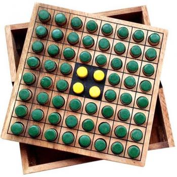 64 Stck Massivholz Othello Reversi Brettspiel