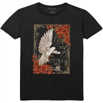 Tauben-Baumwoll-T-Shirt von Fleetwood Mac für Unisex XS schwarz