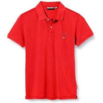 Polo Napapijri K Elbas 3, Rojo (Bright Red)
