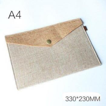 BZNVN Linen Texture Portfolio Folder
